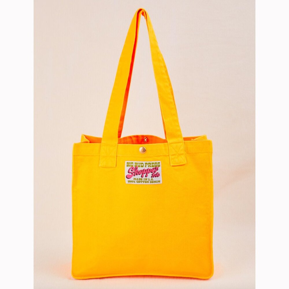 Big Bud Press Shopper Tote, Sunshine Yellow